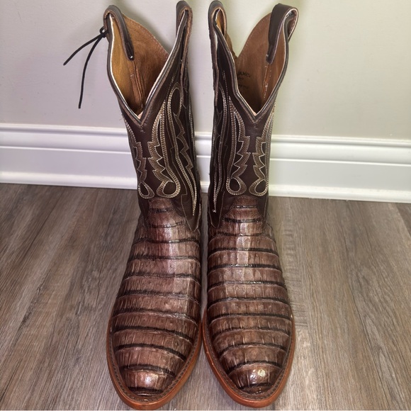 Cody James Exotic Caiman Gator Western Round Toe Cowboy Boots main image 5